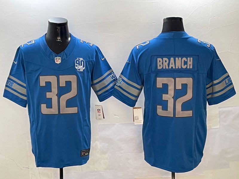 Men Detroit Lions #32 Branch Blue three generations 2024 Nike Limited NFL Jersey style 01022